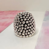 Sterling Silver Armadillo Bubble Ring