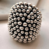 Sterling Silver Armadillo Bubble Ring