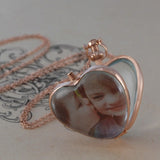 Vintage Rose Gold Heart Locket