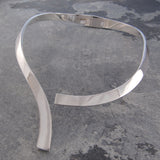 Statement Sterling Silver Drop Choker Necklace