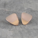 Petal Rose Gold Clip On Earrings