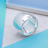 Silver Chunky Barrel Ring
