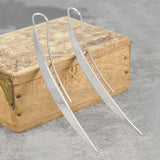 Sail Silver Long Drop Earrings