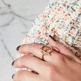 Sterling Silver T Ring