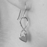 Heart Silver Infinity Necklace