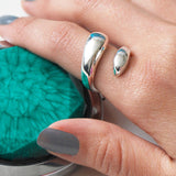 Flow Contemporary Silver Ring