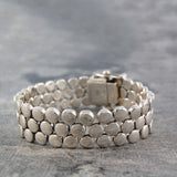 Scales Chunky Silver Bracelet