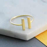 Bar Contemporary Gold Ring