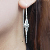 Textured Rose Gold Drop Earrings