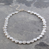 Organic Round Chunky Silver Bracelet