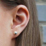 Silver Ball Ear Jackets
