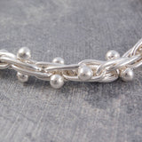 Peppercorn Chunky Silver Bracelet