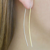 Silver and Gold Drop Earrings