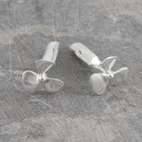 Silver Propeller Nautical Cufflinks