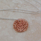 Silver and Rose Gold Snowflake Necklace