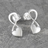 Heart Silver Infinity Necklace