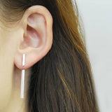Silver T Bar Ear Jacket