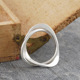 Contemporary Silver Eternity Ring