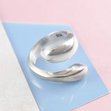 Flow Contemporary Silver Ring