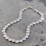 Organic Round Chunky Silver Bracelet