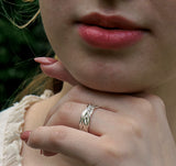Wire Contemporary Silver Ring