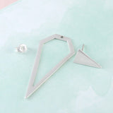 Triangle Silver Ear Jackets
