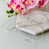 Silver Hinged Fine Bangle
