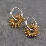 Sunray Silver and Gold Necklace