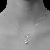 Heart Silver Infinity Necklace