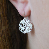 Frost Silver Drop Earrings