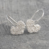 Mesh Silver Heart Pendant Necklace