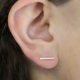 Silver Hoop Ear Jackets