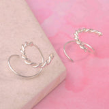 Double Hoop Rope Spiral Earrings