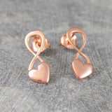 Heart Silver Infinity Necklace