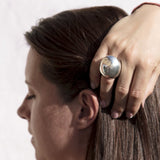 Sterling Silver Chunky Sphere Ring