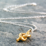 Gold Nautical Knot Necklace