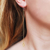 Geometric Gold Chain Earrings