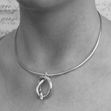 Nautical Silver Choker with Pendant