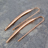 Rose Gold Chilli Pepper Earrings