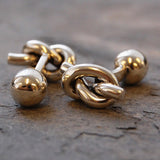 Silver Nautical Knot Cufflinks