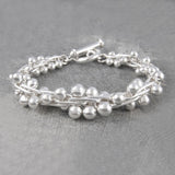 Silver Peppercorn Chunky Statement Necklace