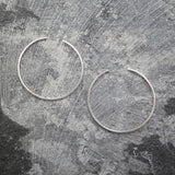 Round Silver Ear Cuffs
