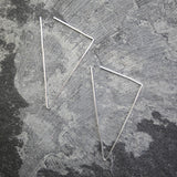 Triangle Silver Ear Cuffs