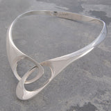 Scissors Silver Hinged Bangle