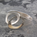 Scissors Silver Hinged Bangle