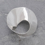 Swirl Silver Designer Brooch