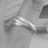 Triple Russian Silver Ring