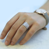Hammered Silver Stacking Ring