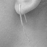 Wishbone Contemporary Silver Drop Earrings