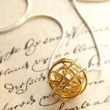 Nest Gold Wire Necklace